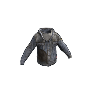 Denim Studded Hoodie