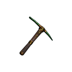 Emerald Relic Pick Axe