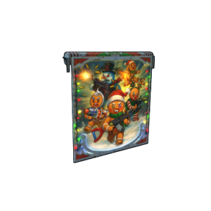 Gingerbread Raid Garage Door