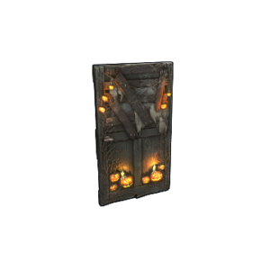 Hell-o-ween Wooden Door