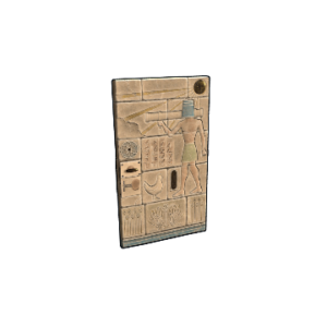 Hieroglyphic Metal Door