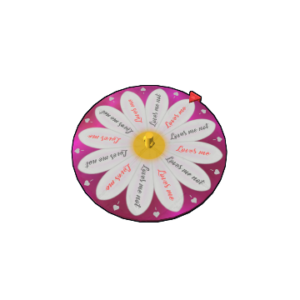 Loves me Loves me Not Spinning Wheel