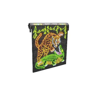 Neon Jungle Rule Garage Door